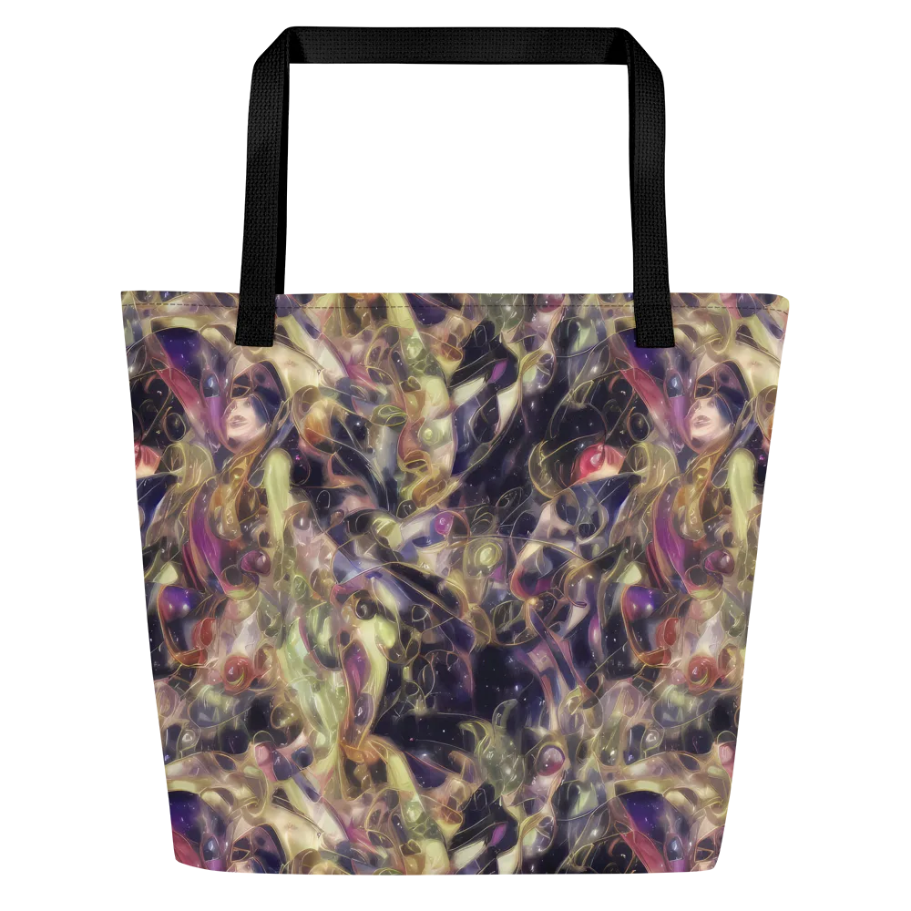 Galactic Drapery on Large Tote Bag W/ Pocket — Front