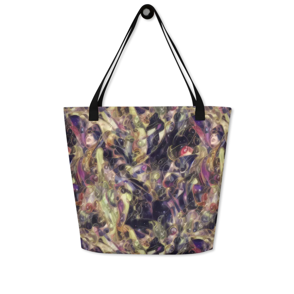 Galactic Drapery on Large Tote Bag W/ Pocket — Front
