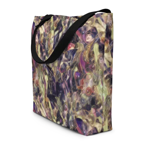 Galactic Drapery on a Large Tote Bag W/ Pocket