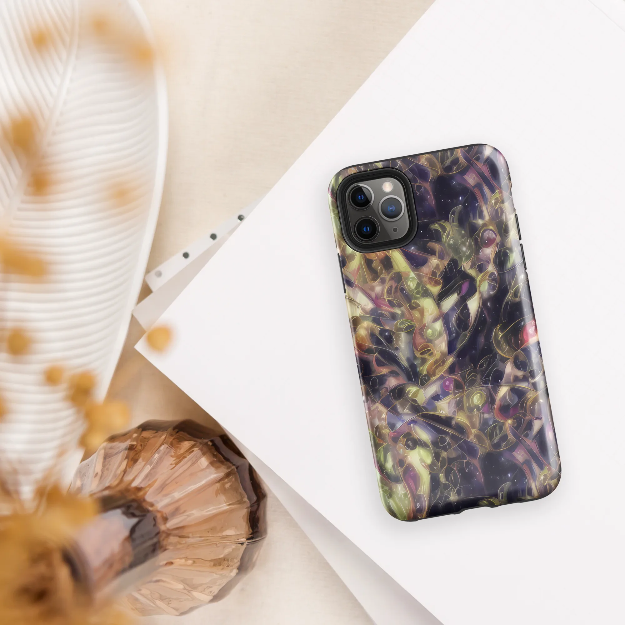 Galactic Drapery on Tough Case for iPhone® — Front