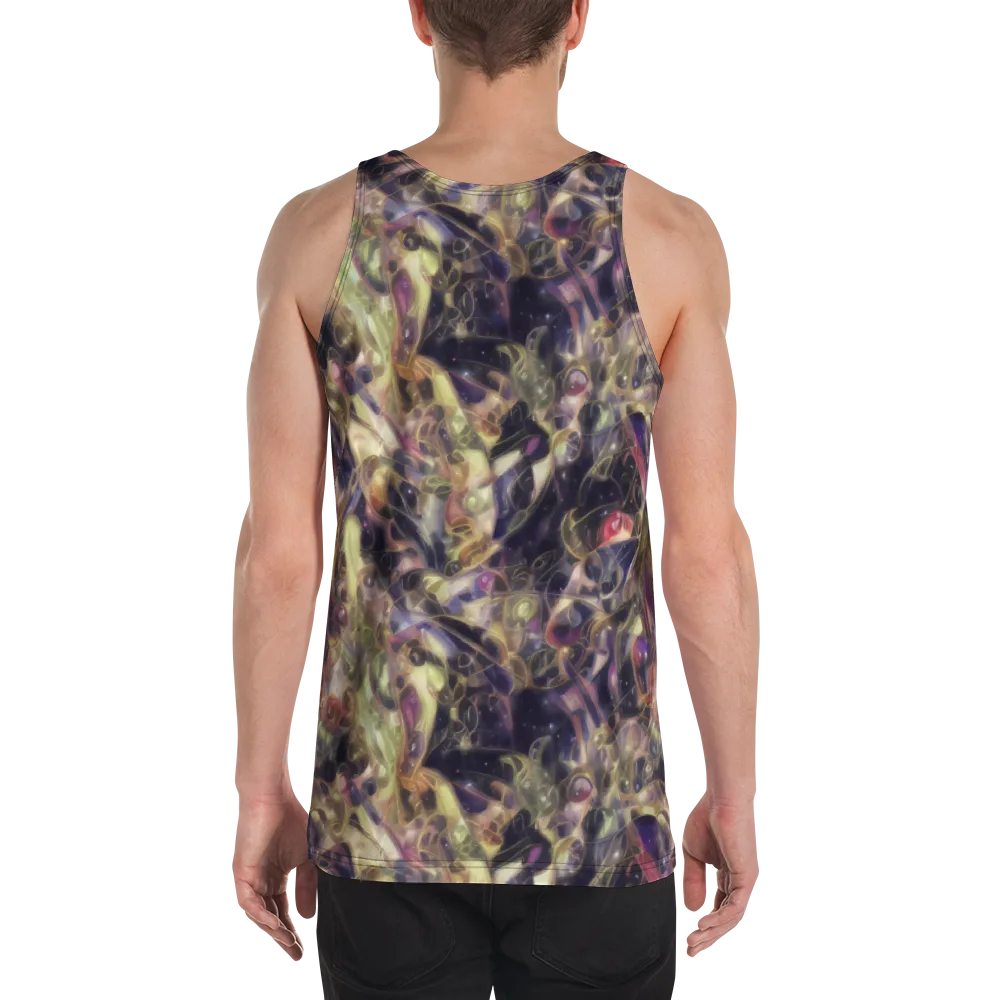 Galactic Drapery on Men's Tank Top — Back