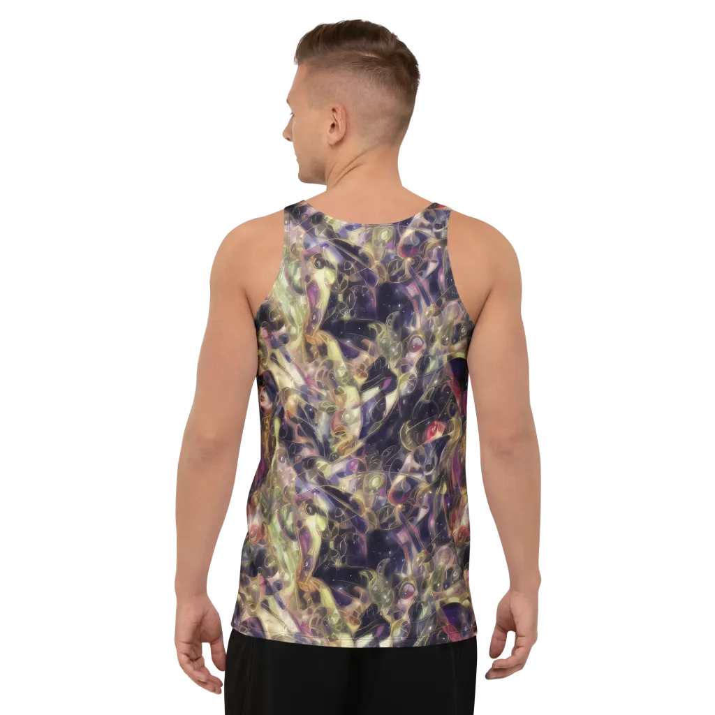 Galactic Drapery on Men's Tank Top — Back