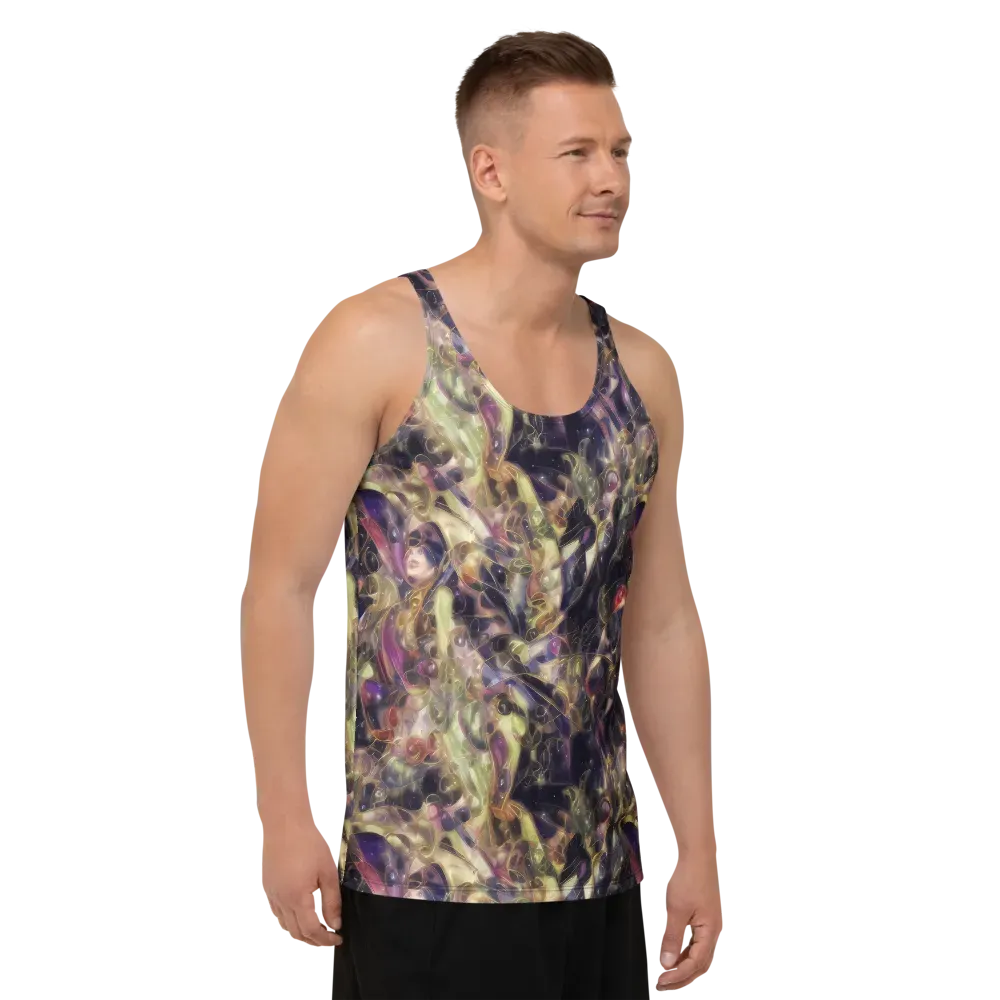 Galactic Drapery on Men's Tank Top — Right Front