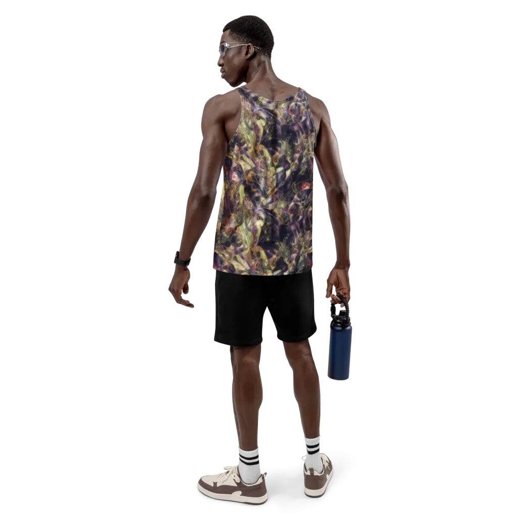 Galactic Drapery on Men's Tank Top — Back