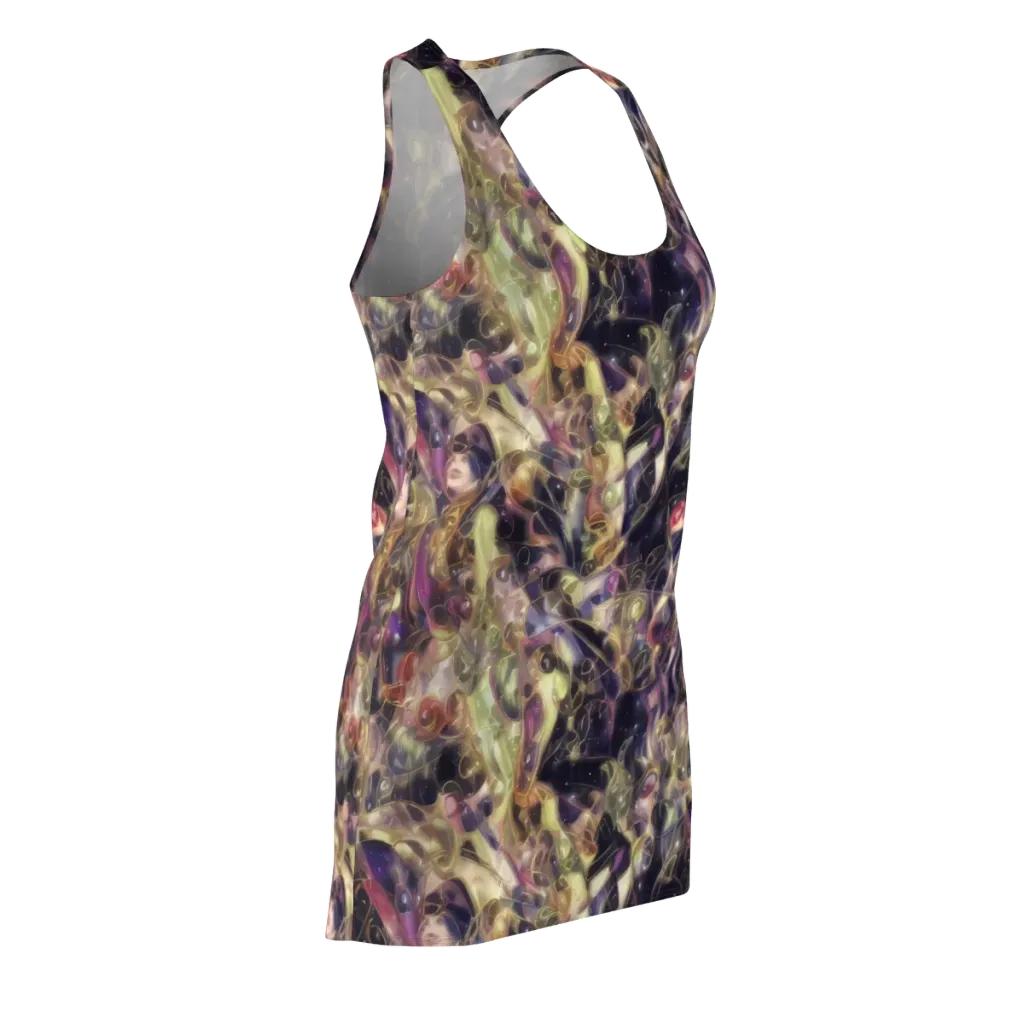 Galactic Drapery on Racerback Dress — Front Side