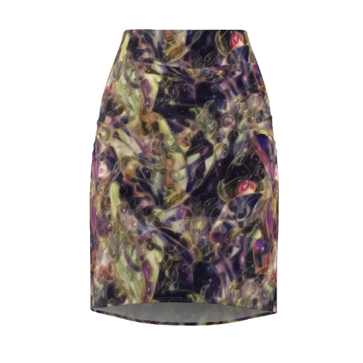 Galactic Drapery on a Pencil Skirt