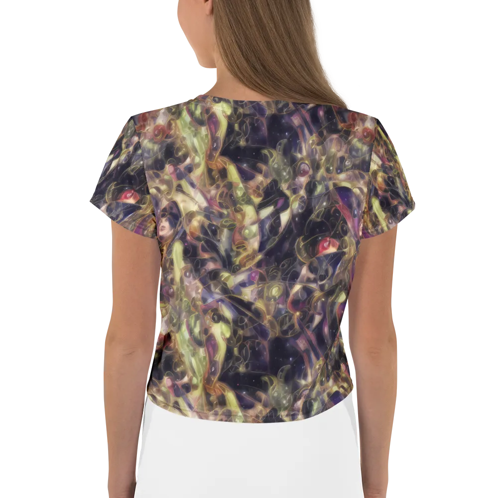 Galactic Drapery on Crop Tee — Back