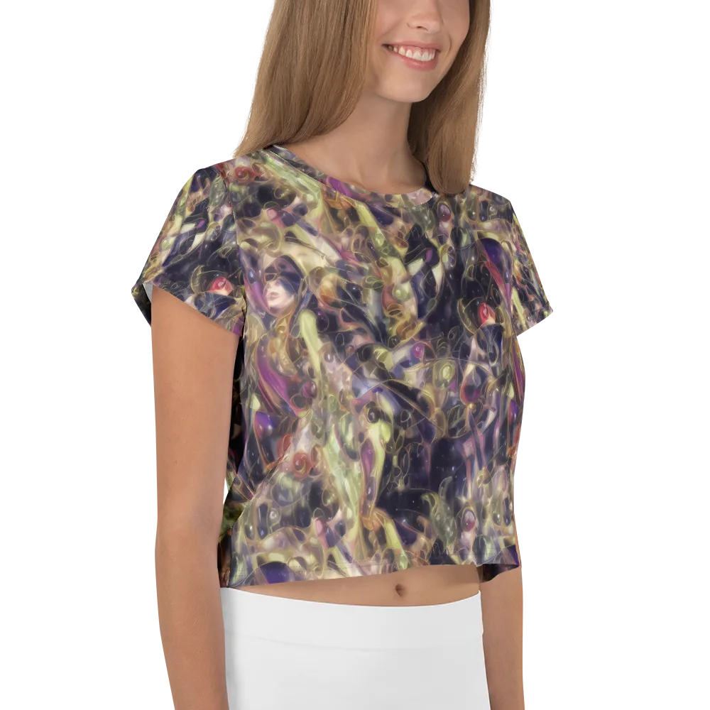 Galactic Drapery on Crop Tee — Right