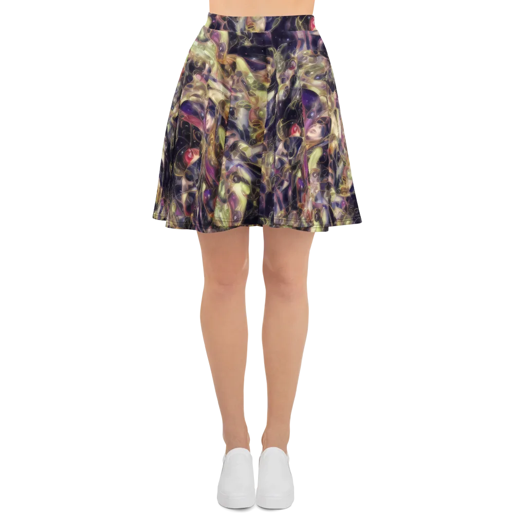 Galactic Drapery on Skater Skirt — Front