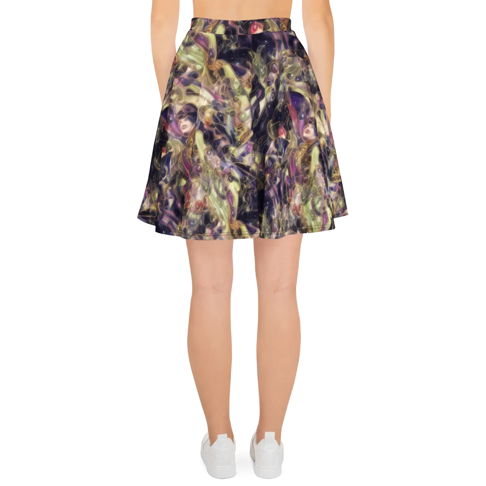 Galactic Drapery on Skater Skirt — Back