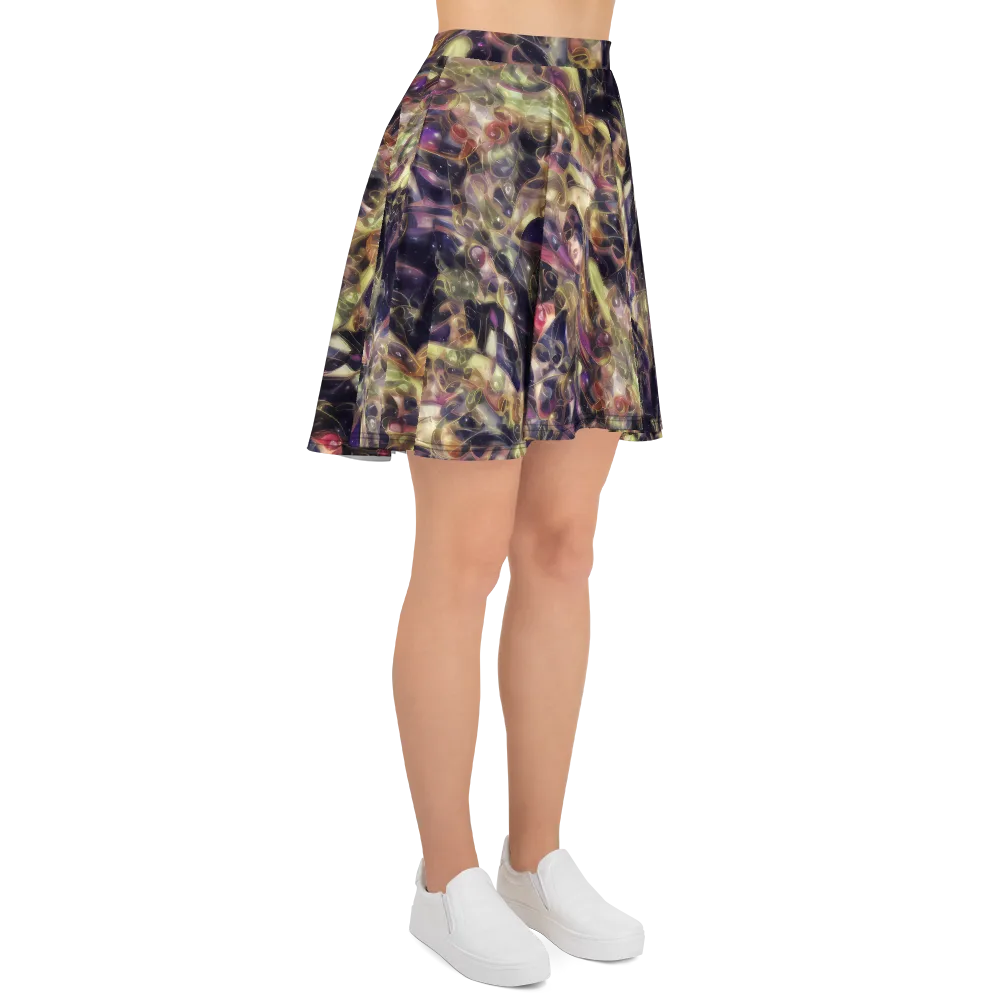 Galactic Drapery on Skater Skirt — Right