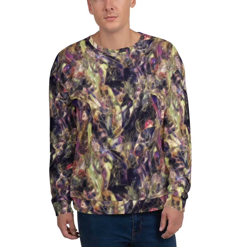 Galactic Drapery on Sweatshirt — Front