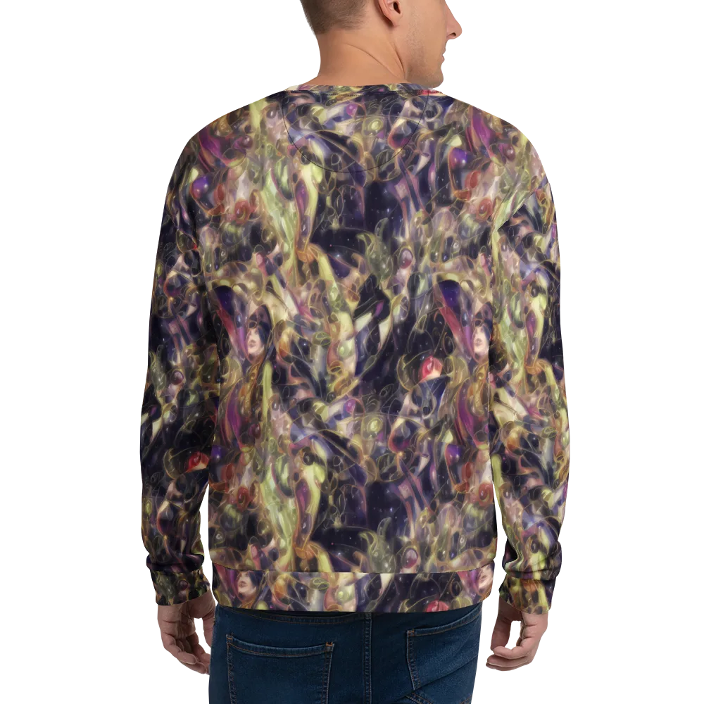 Galactic Drapery on Sweatshirt — Back