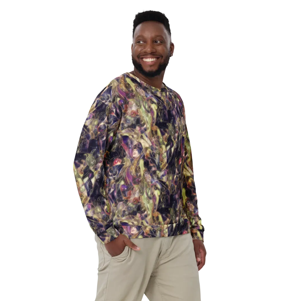 Galactic Drapery on Sweatshirt — Front