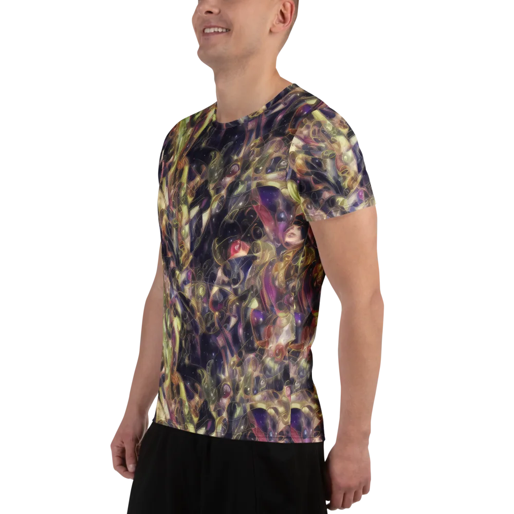 Galactic Drapery on Men's Athletic T-Shirt — Left
