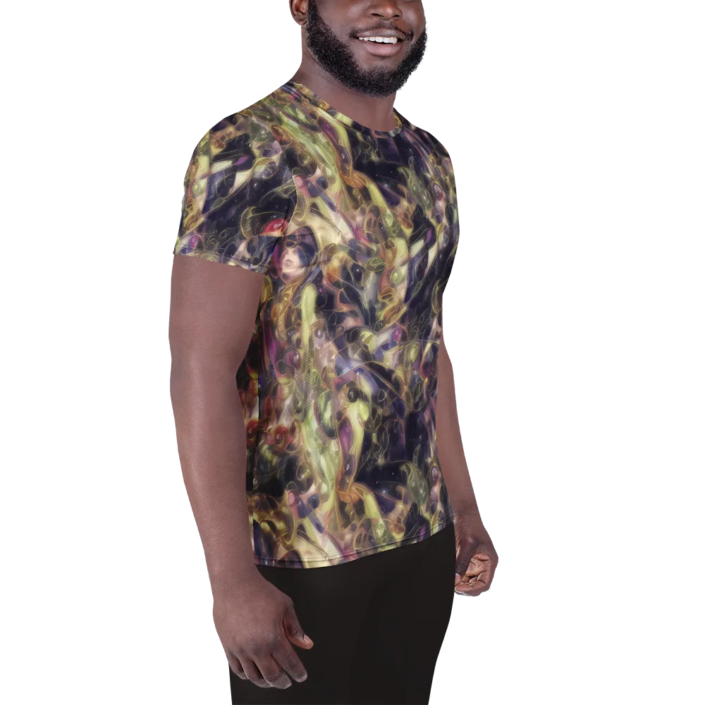 Galactic Drapery on Men's Athletic T-Shirt — Right