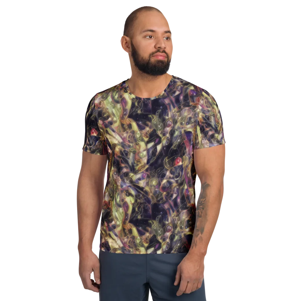 Galactic Drapery on Men's Athletic T-Shirt — Front