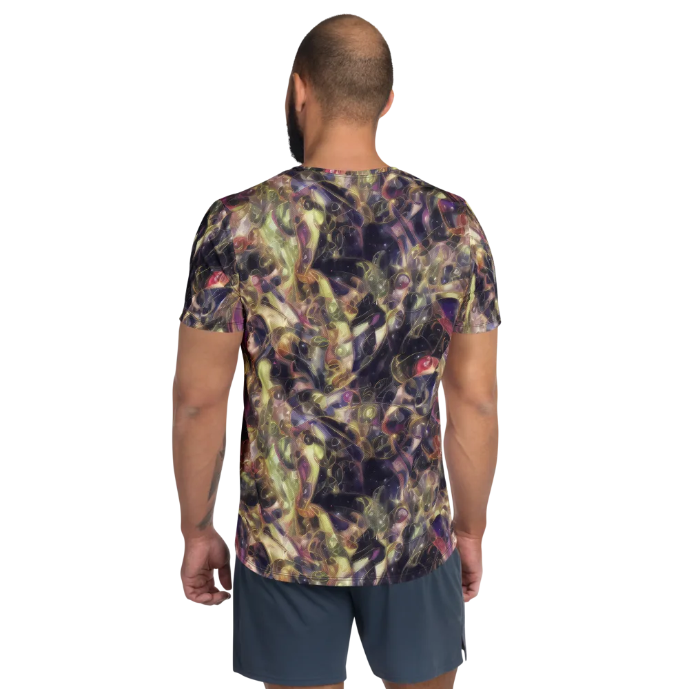 Galactic Drapery on Men's Athletic T-Shirt — Back
