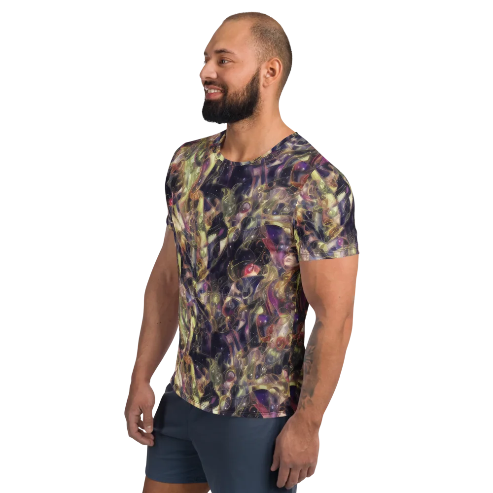 Galactic Drapery on Men's Athletic T-Shirt — Left