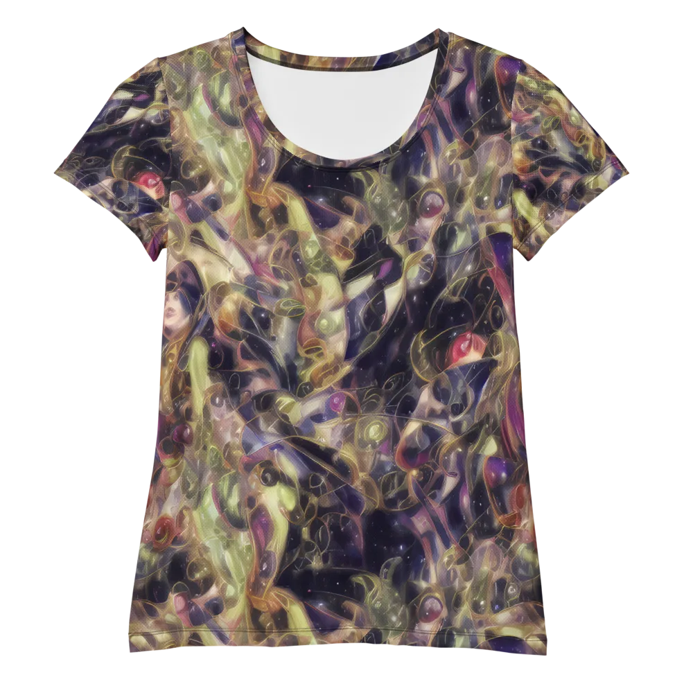 Galactic Drapery on Women's Athletic T-Shirt — Front