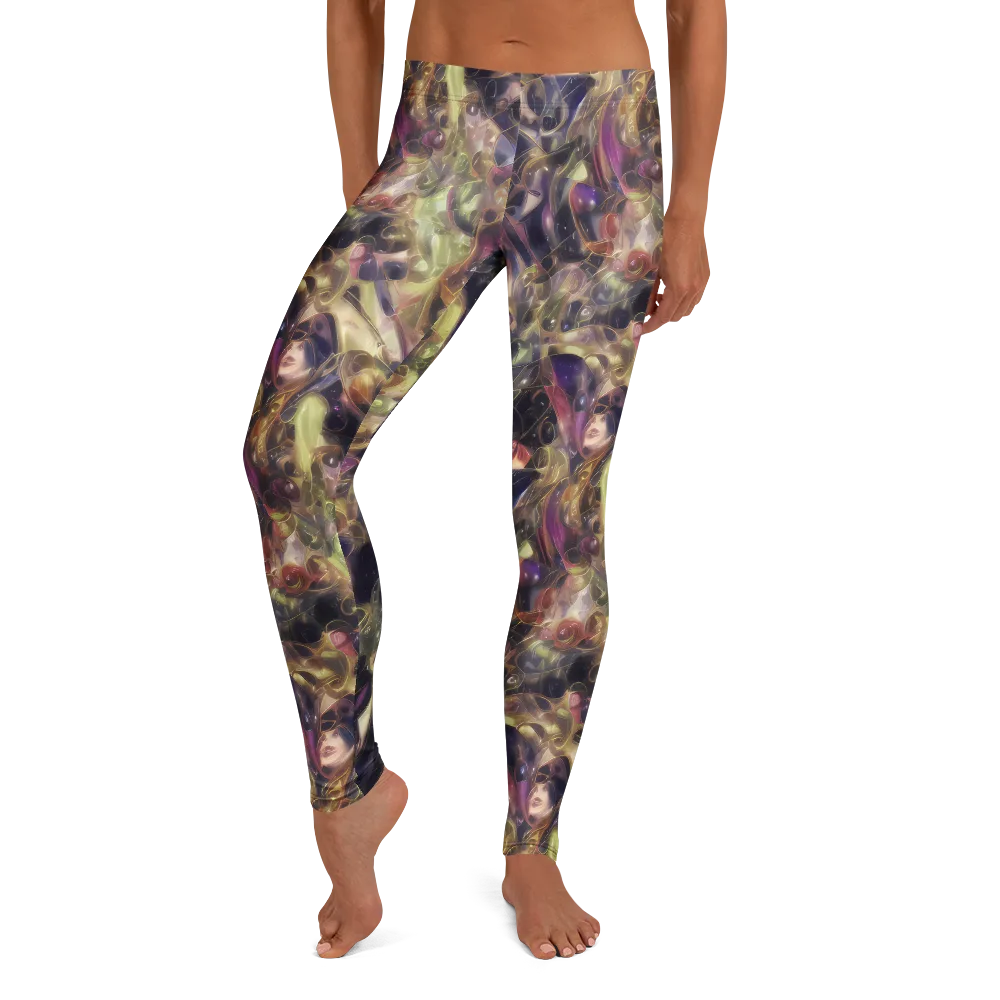 Galactic Drapery on Leggings — Front