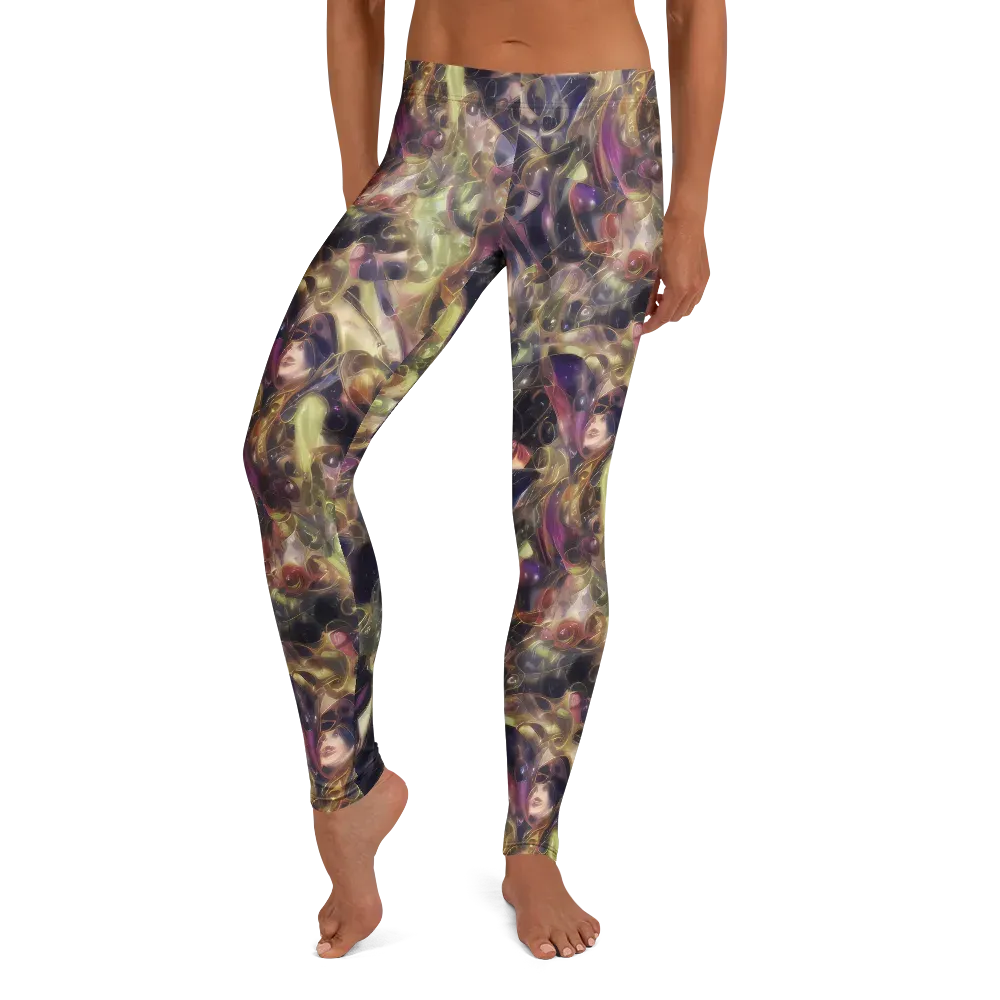 Galactic Drapery on Leggings — Front