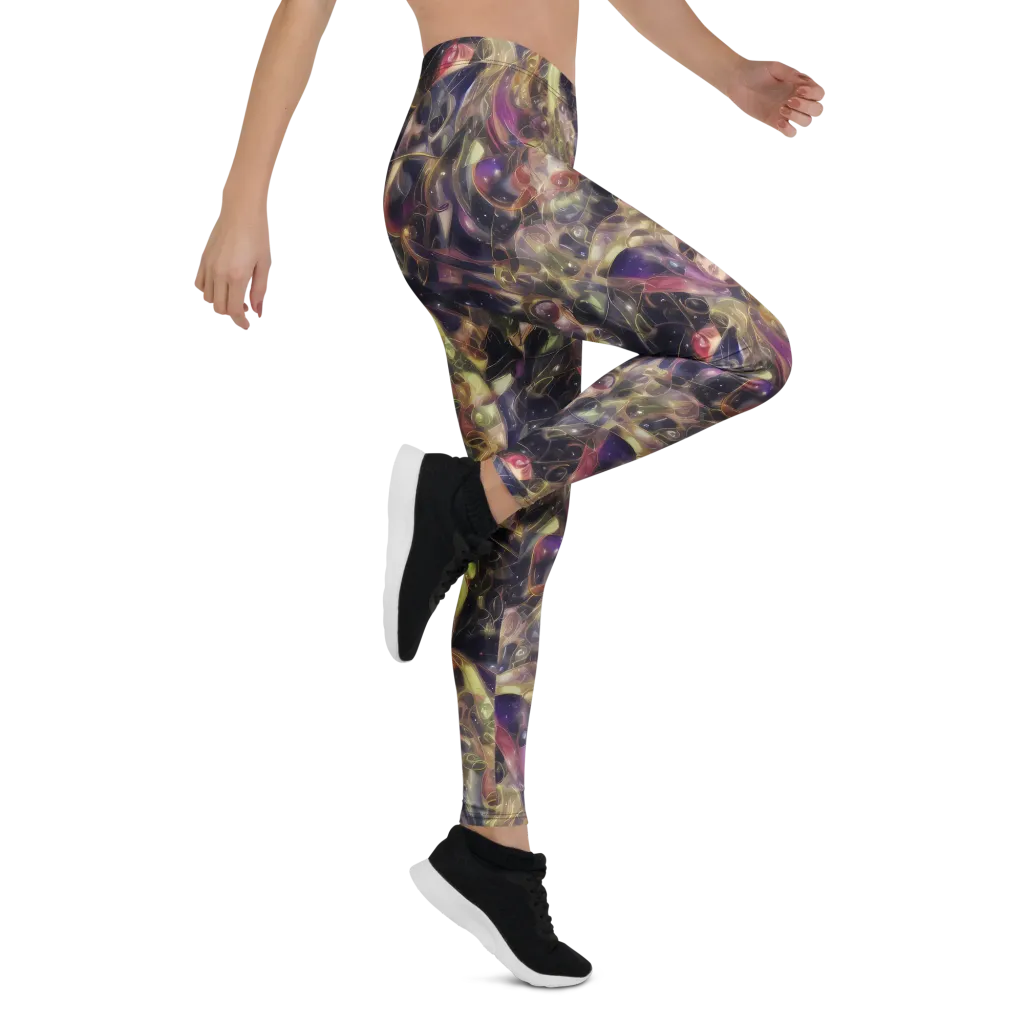 Galactic Drapery on Leggings — Right