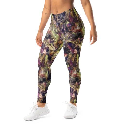 Galactic Drapery on a Leggings