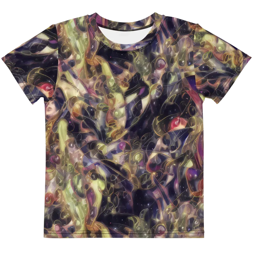 Galactic Drapery on Kids Crew Neck T-Shirt — Front