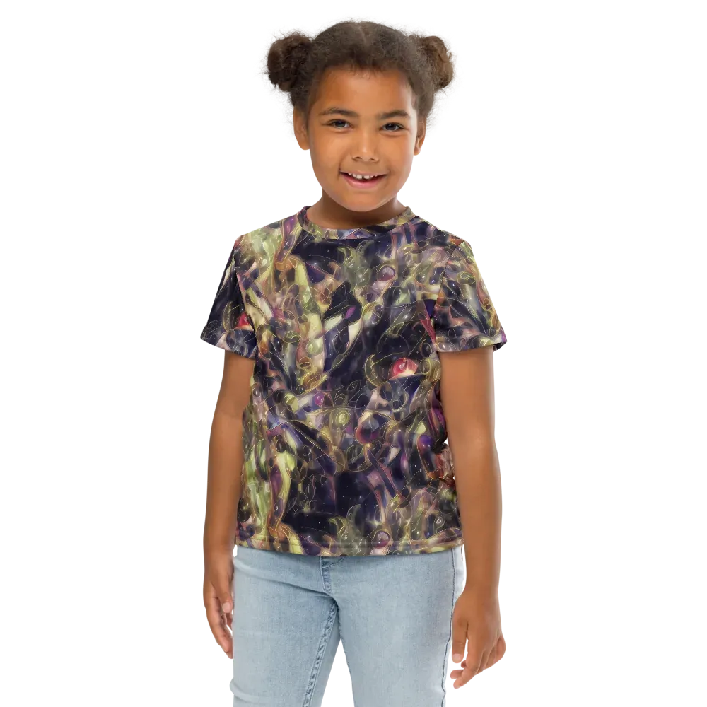 Galactic Drapery on Kids Crew Neck T-Shirt — Front