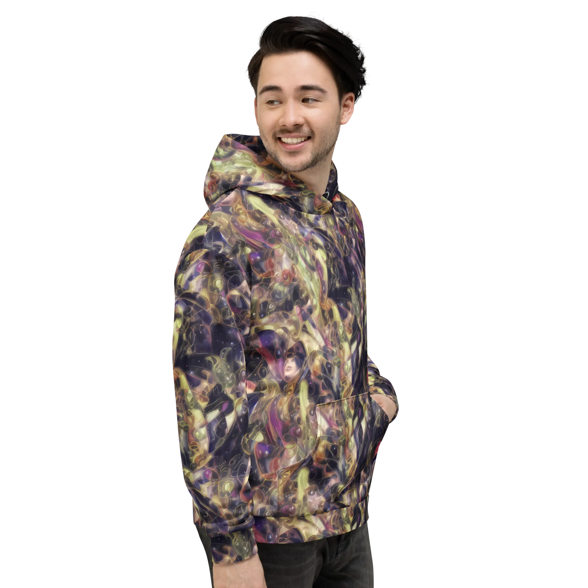 Galactic Drapery on Hoodie — Right