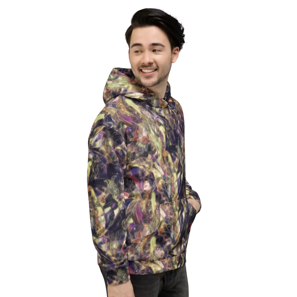 Galactic Drapery on Hoodie — Right