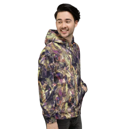 Galactic Drapery on a Hoodie