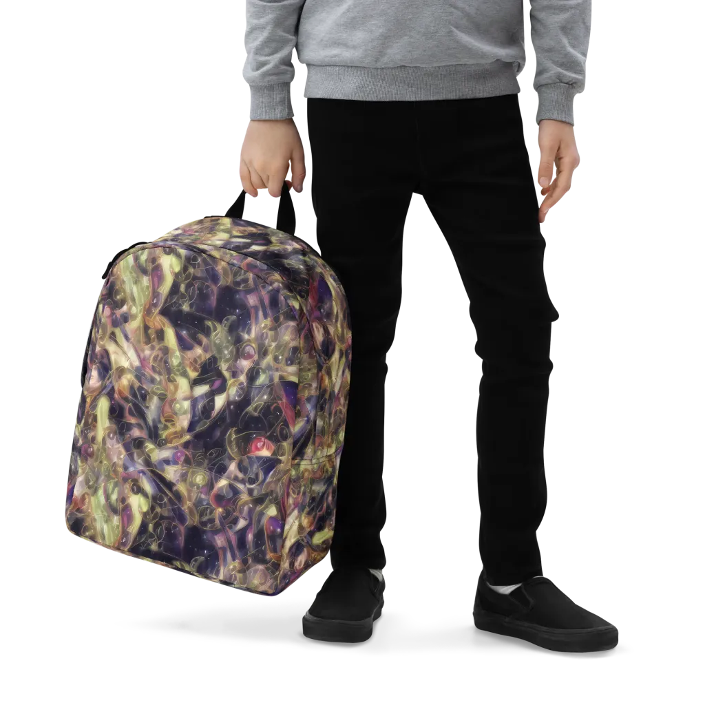 Galactic Drapery on Minimalist Backpack — Zoomed-in