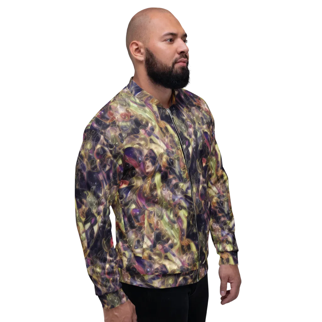 Galactic Drapery on Bomber Jacket — Right