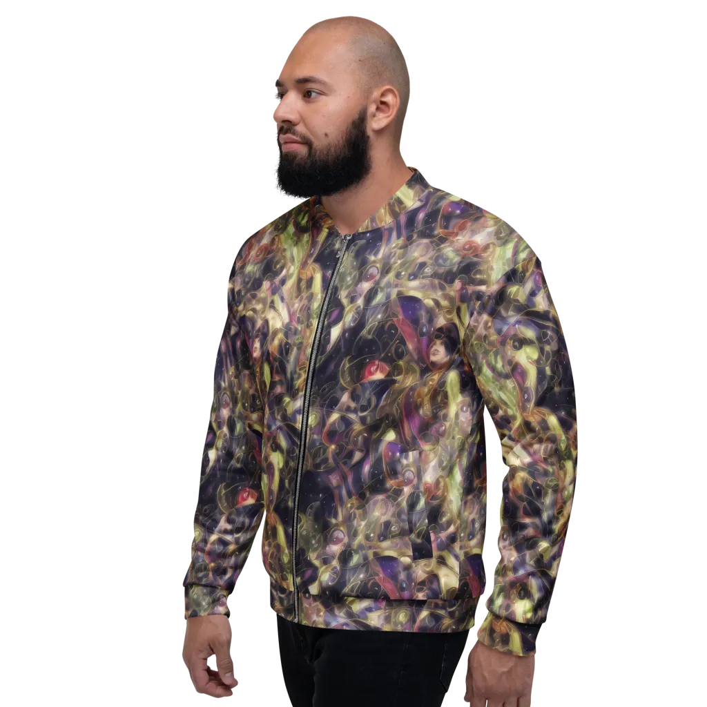 Galactic Drapery on Bomber Jacket — Left