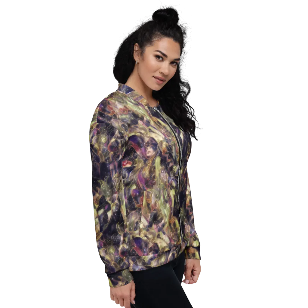 Galactic Drapery on Bomber Jacket — Right