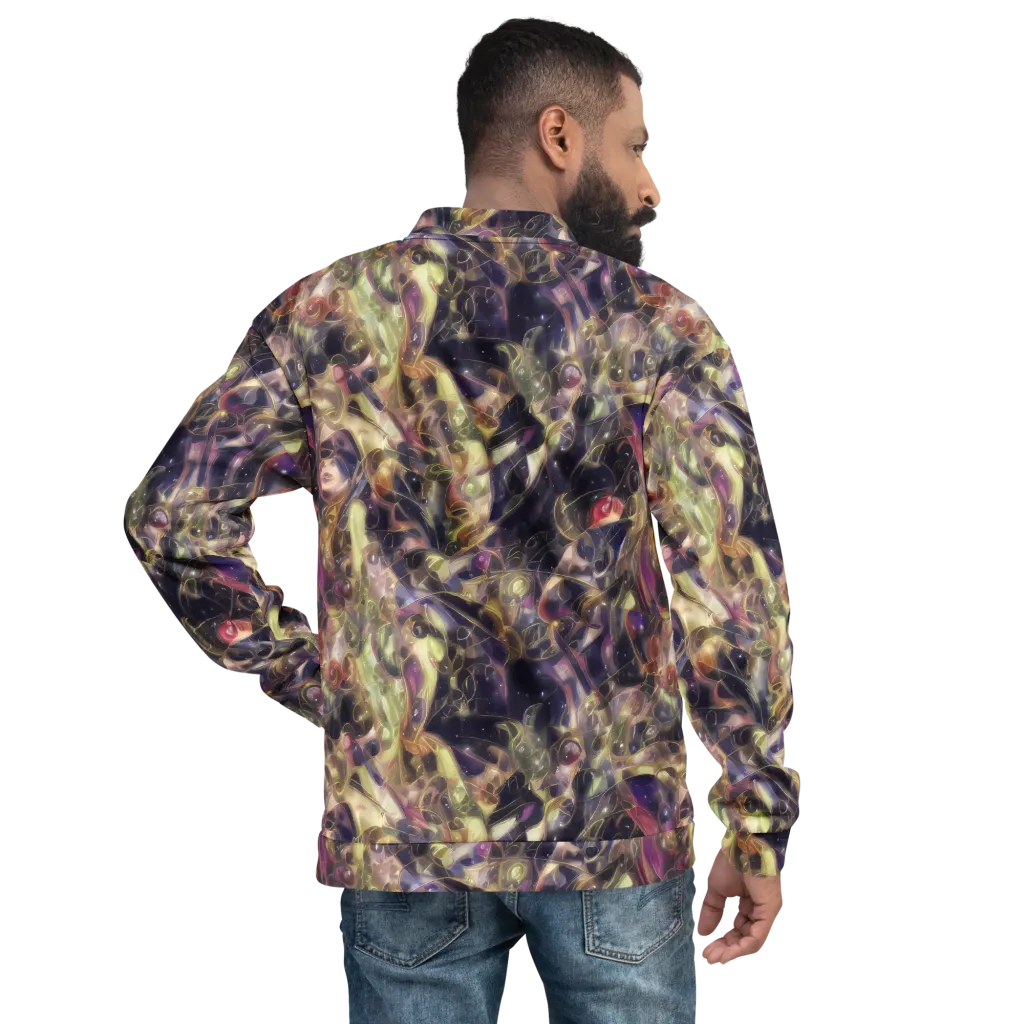 Galactic Drapery on Bomber Jacket — Back