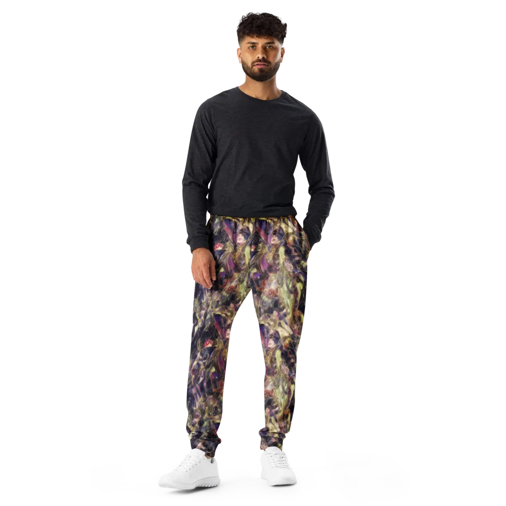 Galactic Drapery on Men's Joggers — Front