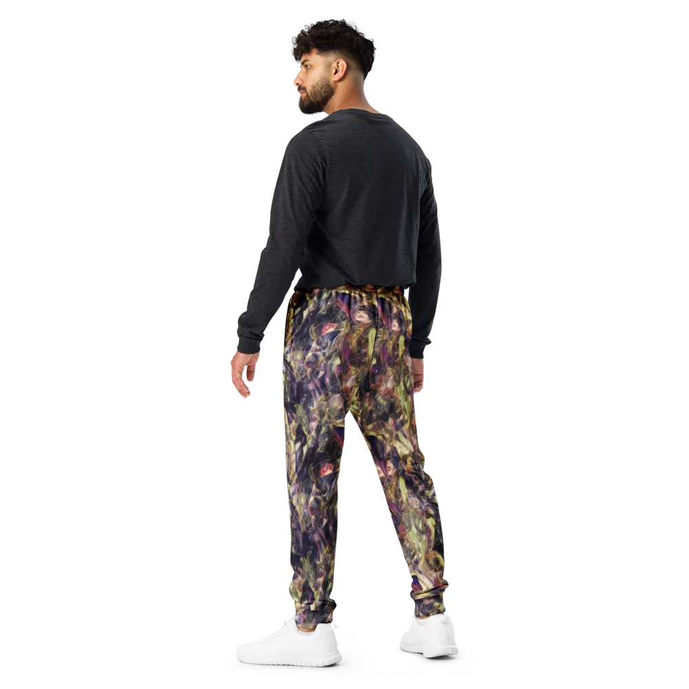 Galactic Drapery on Men's Joggers — Back