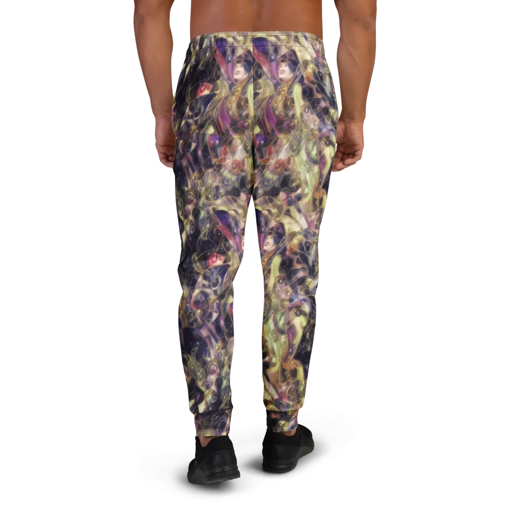Galactic Drapery on Men's Joggers — Back