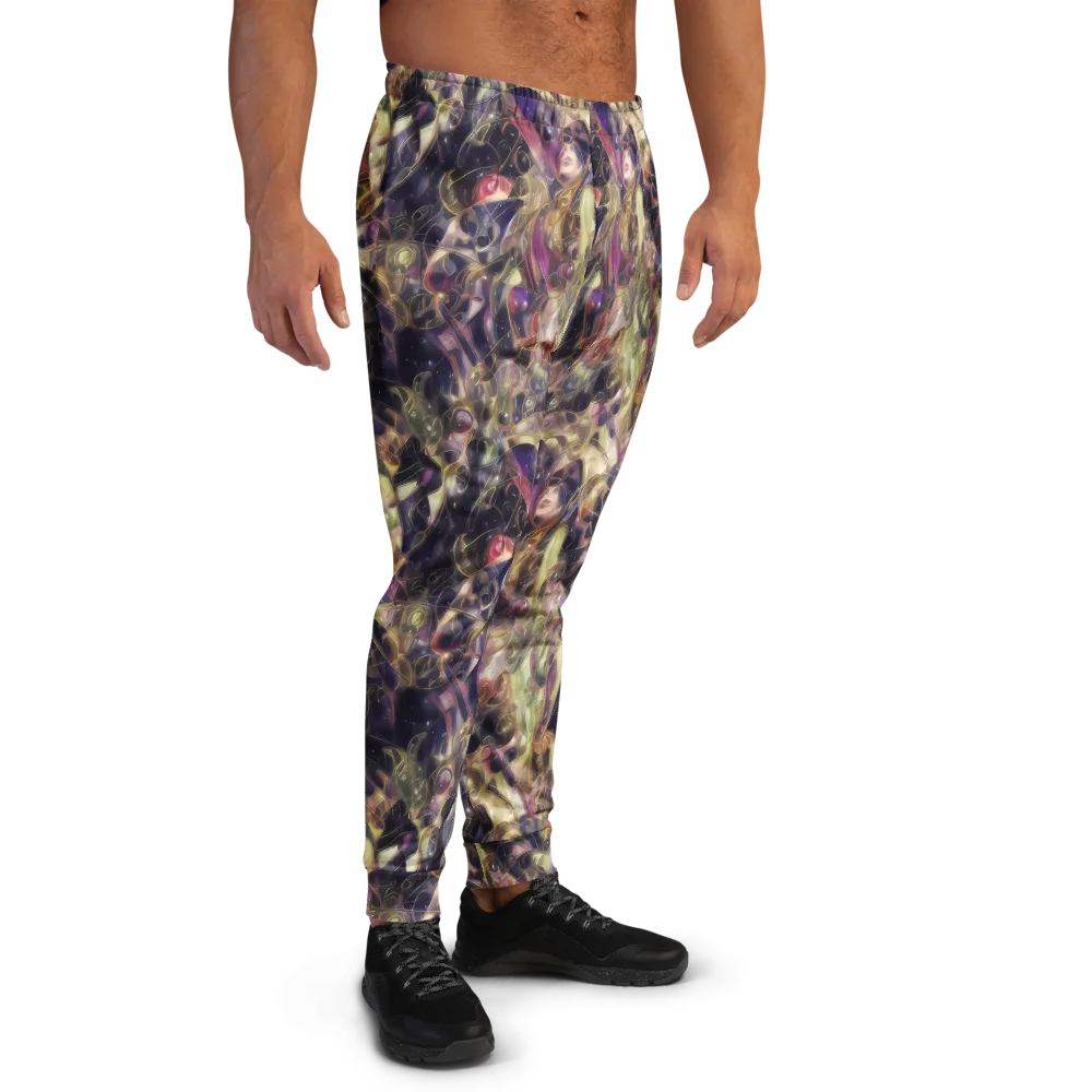 Galactic Drapery on Men's Joggers — Right