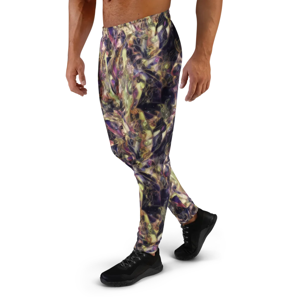 Galactic Drapery on Men's Joggers — Left