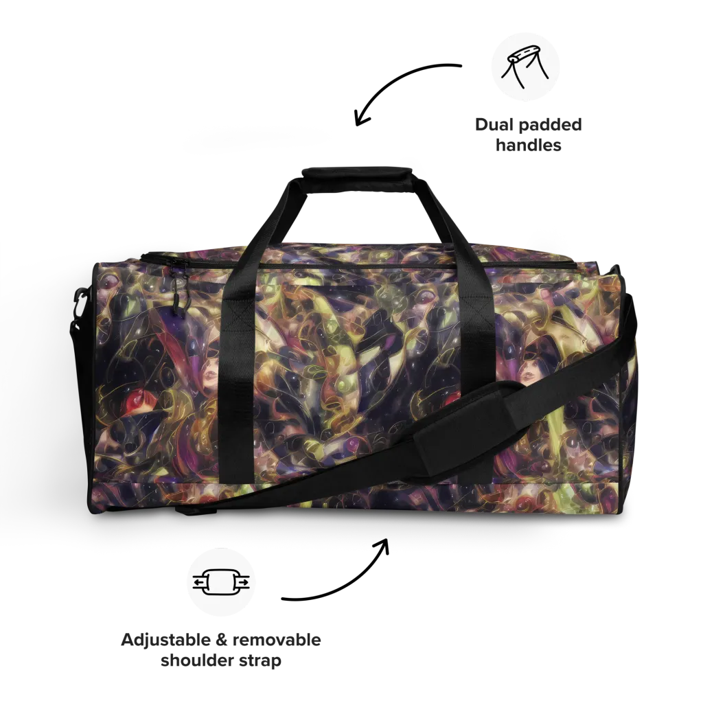 Galactic Drapery on Duffle Bag — Front