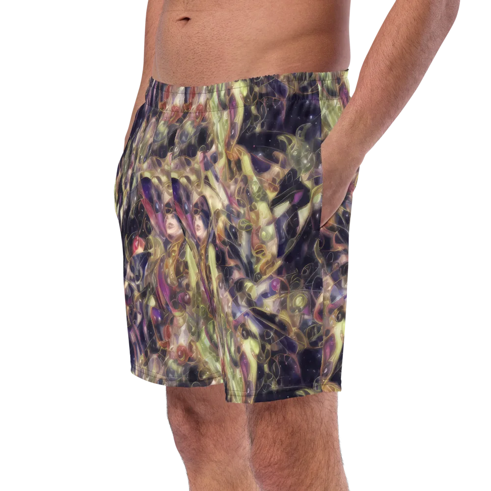 Galactic Drapery on Swim Trunks — Left Front