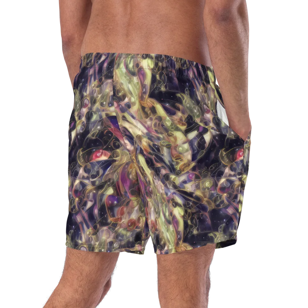 Galactic Drapery on Swim Trunks — Right Back