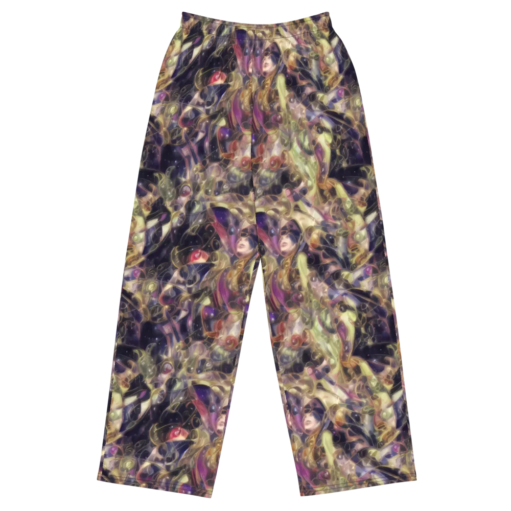 Galactic Drapery on Wide-Leg Pants — Front