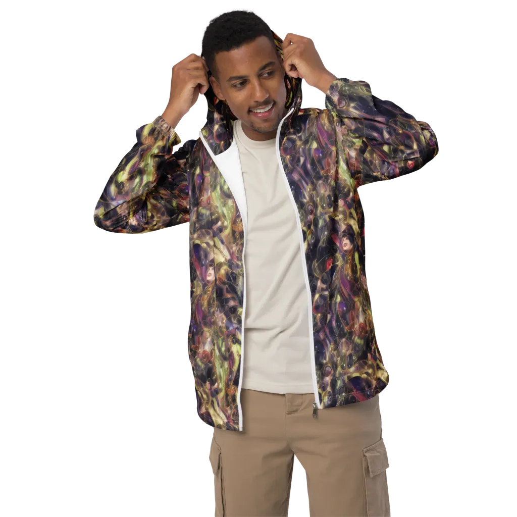 Galactic Drapery on Men's Windbreaker — Front