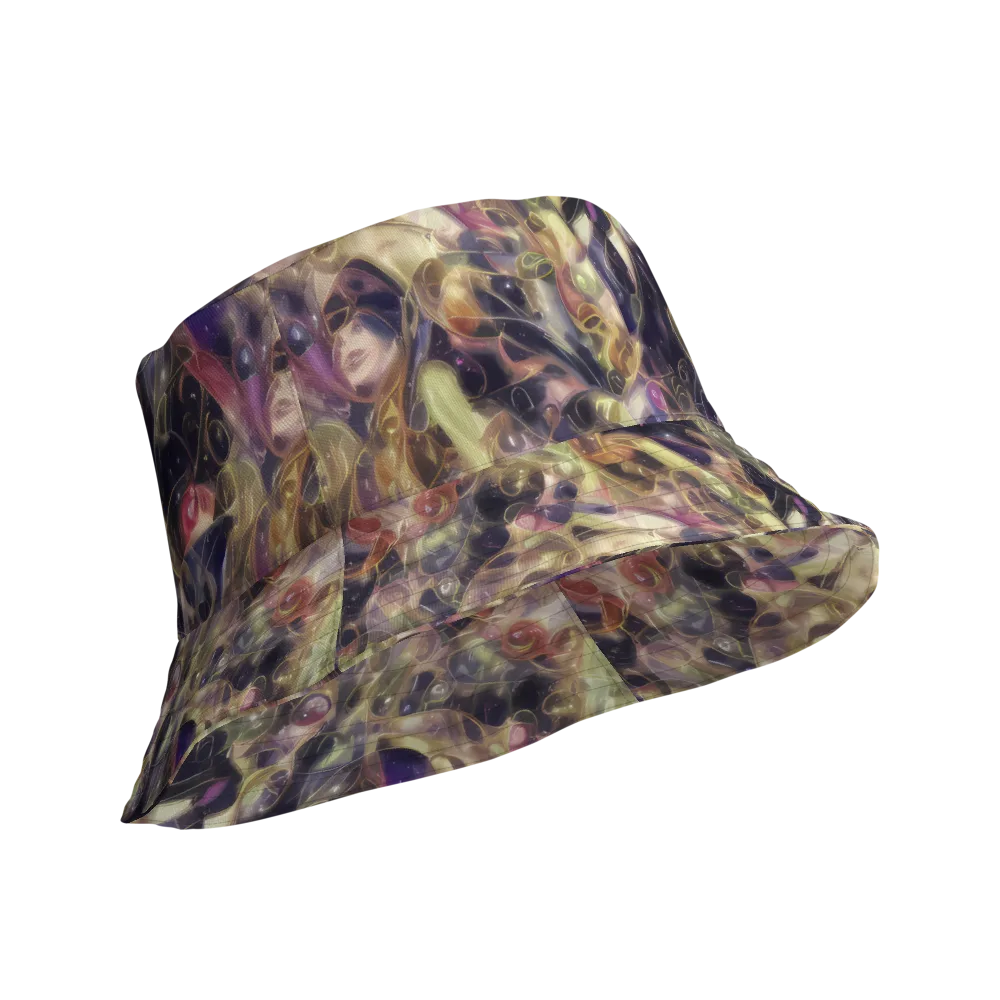 Galactic Drapery on Reversible Bucket Hat — Product details Outside