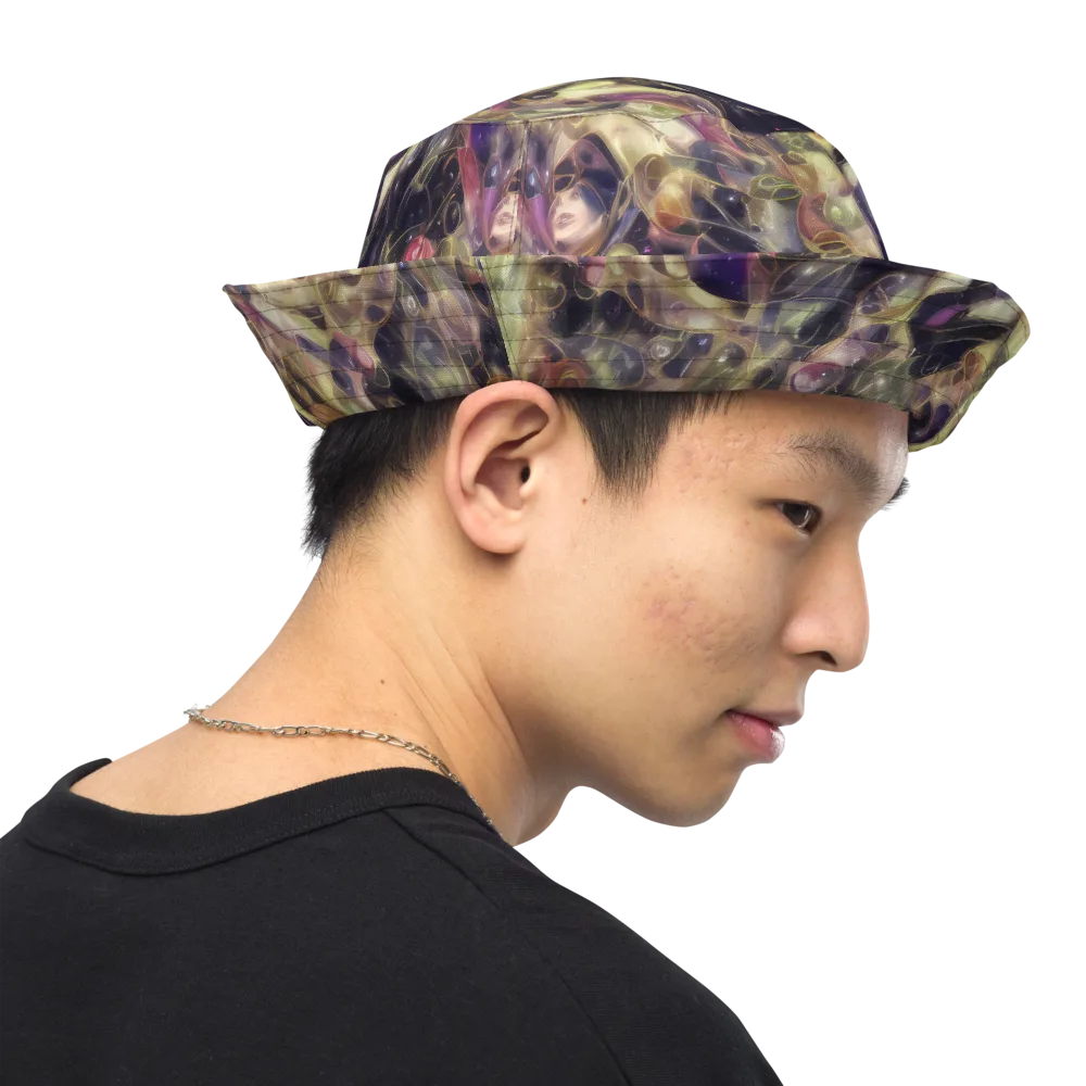 Galactic Drapery on Reversible Bucket Hat — Right Outside